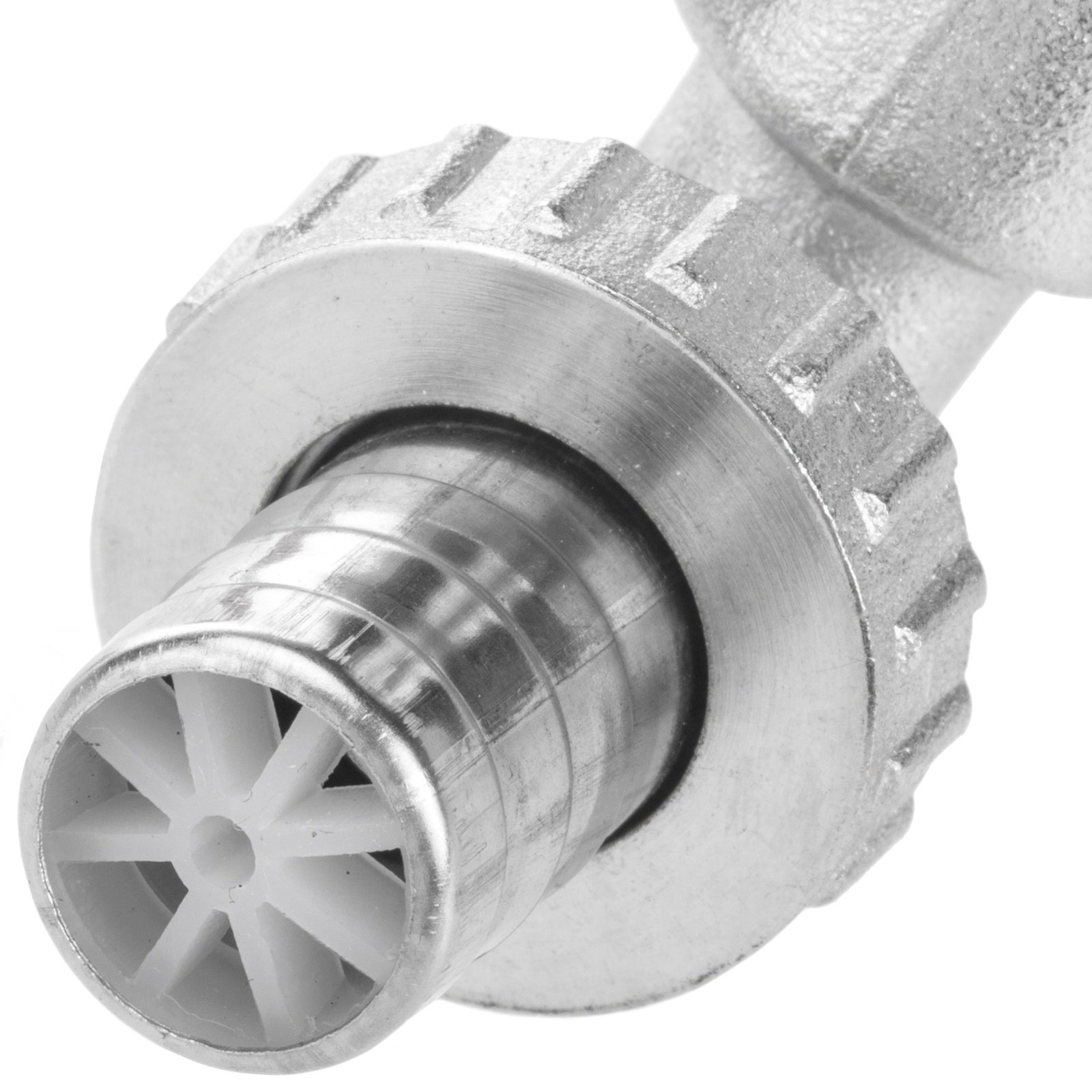 Rubinetto a gomito a sfera con portagomma da 3/4