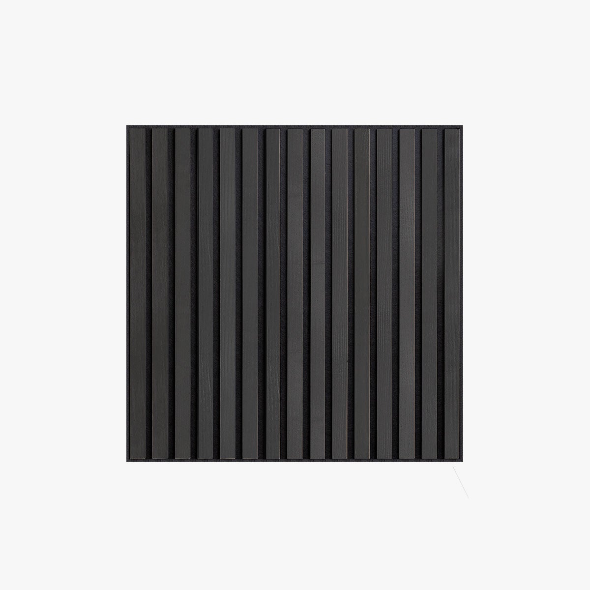 Panel palilleria alistonado Akupanel acústico,decorativo de 60x60cm,fieltro y listones MDF chapado madera natural Fresno Negro - 3