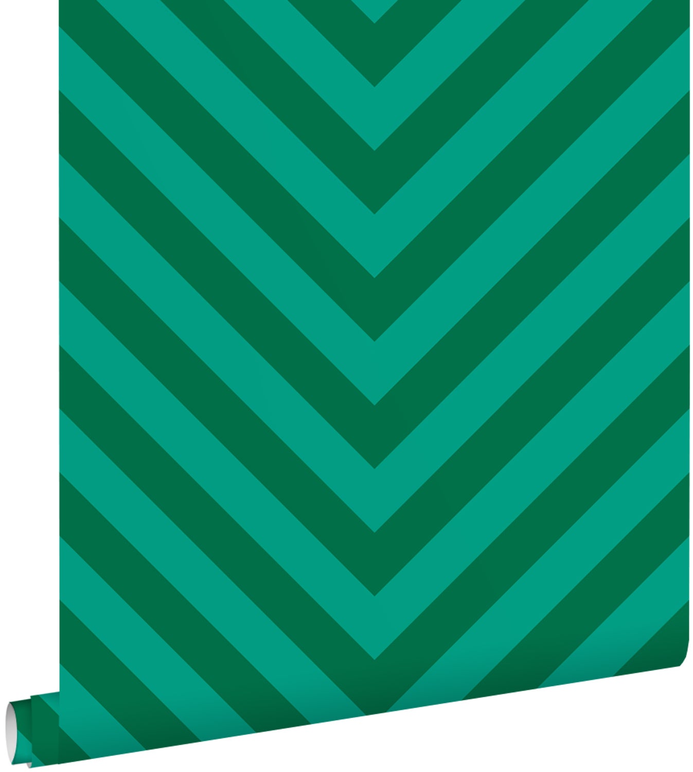 Tapeta wzór chevron zielonym - 50 x 900 cm - ESTAHOME