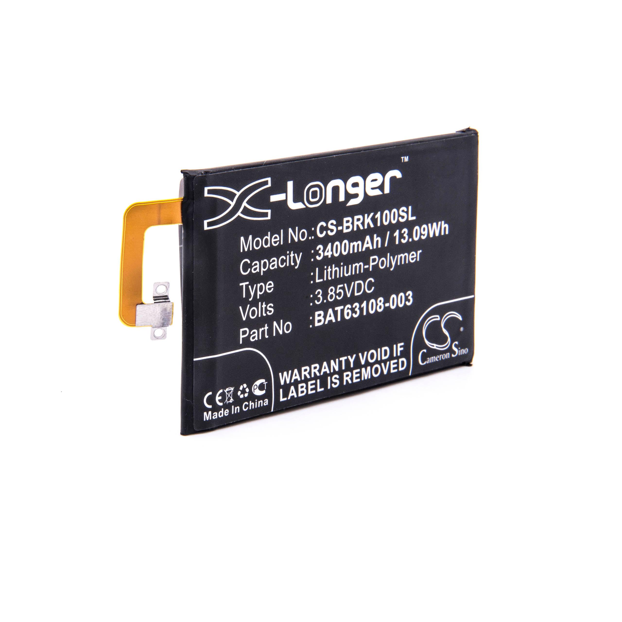 vhbw 1x batteria compatibile con Samsung VR5000RM, POWERBOT-E, VR05R5050WK home cleaner (3400mAh, 14,4V, Li-Ion
