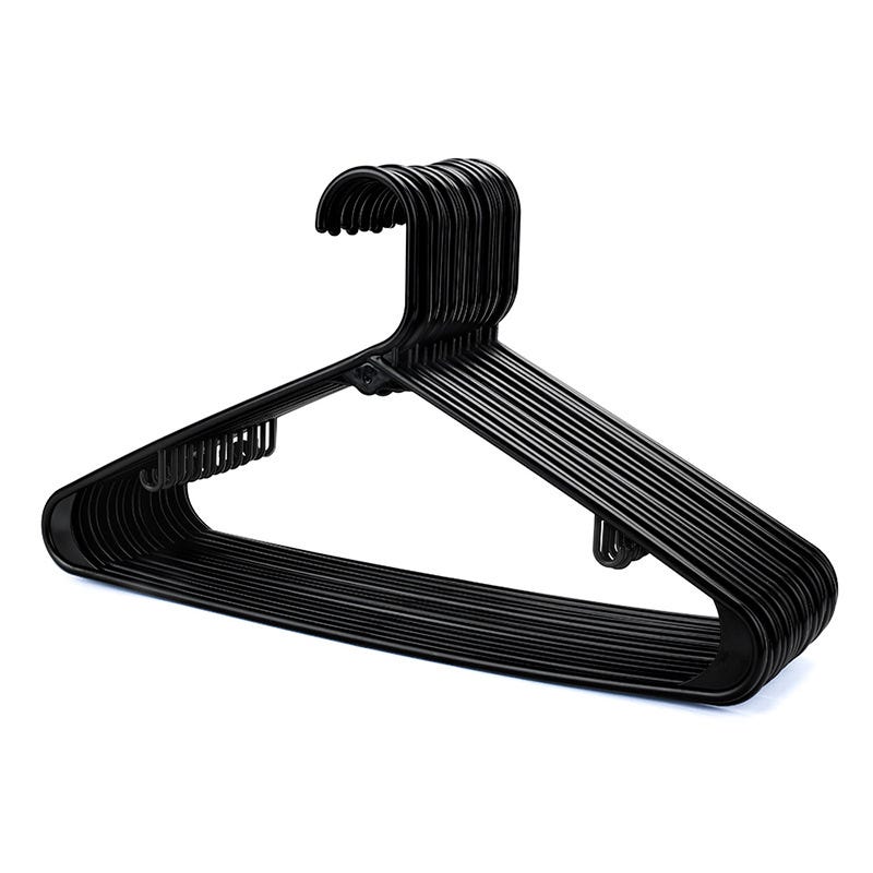 Grucce in plastica di colore nero, confezione da 50, 16,5 cm Grucce in plastica di colore nero, confezione da 50, 16,5 cm