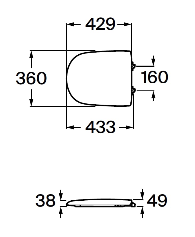 Abattant WC ROCA Giralda blanc - 6