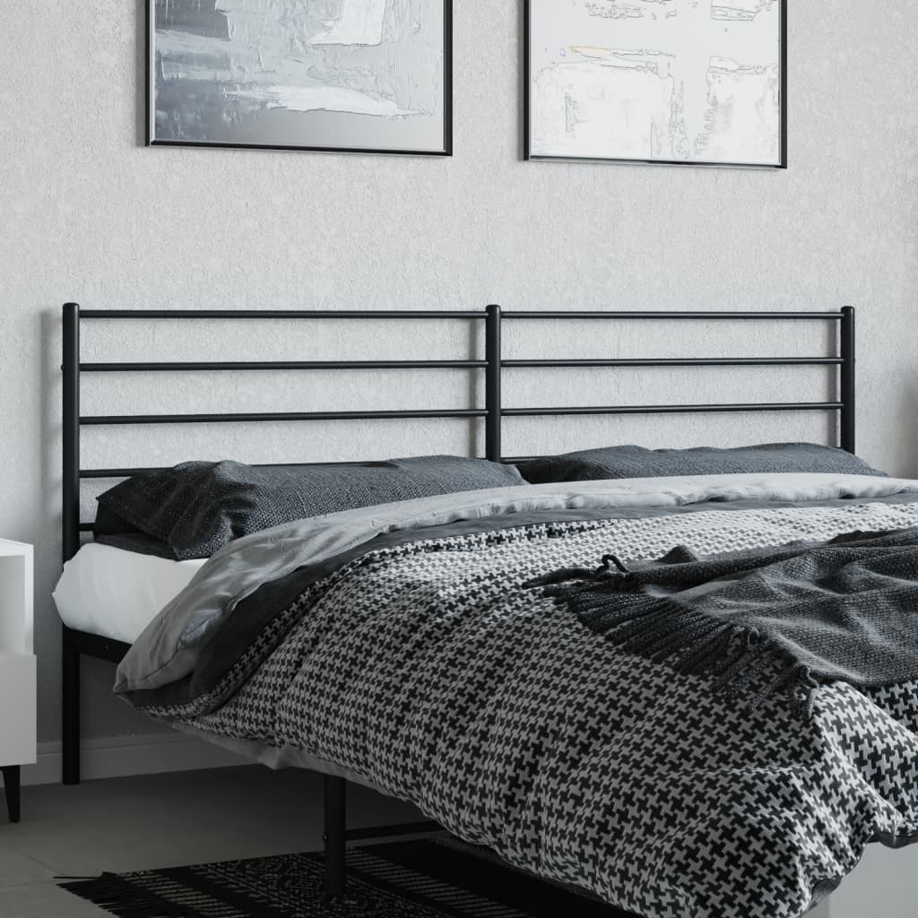 Tête de lit métal noir 180 cm - 3