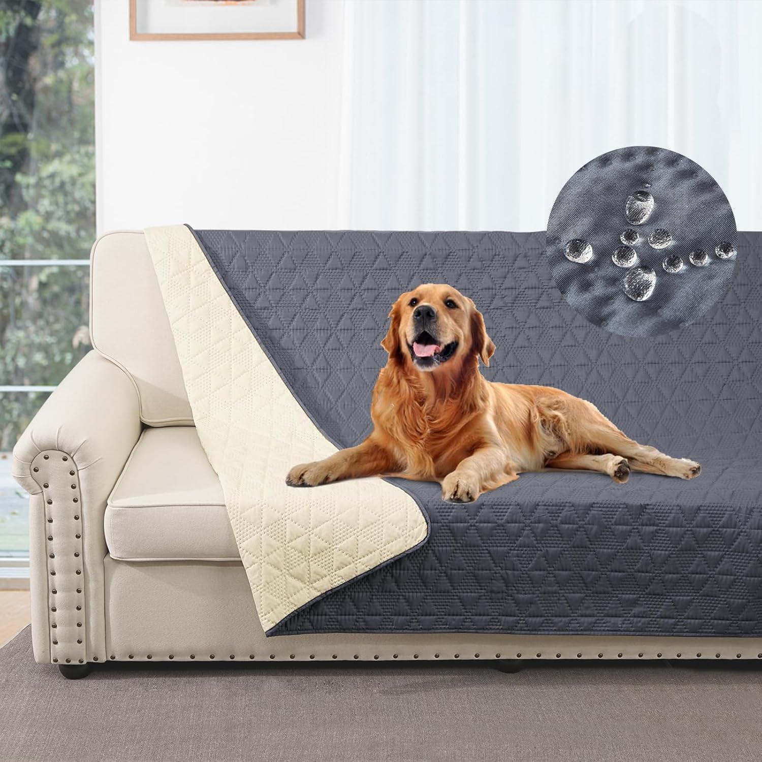 Funda impermeable para sofá, cama, mascota, sofá y muebles