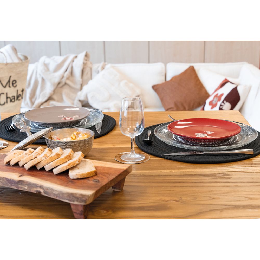 Coussin en coton brodé motifs floraux camaieu Terracotta Aubry Gaspard - 7