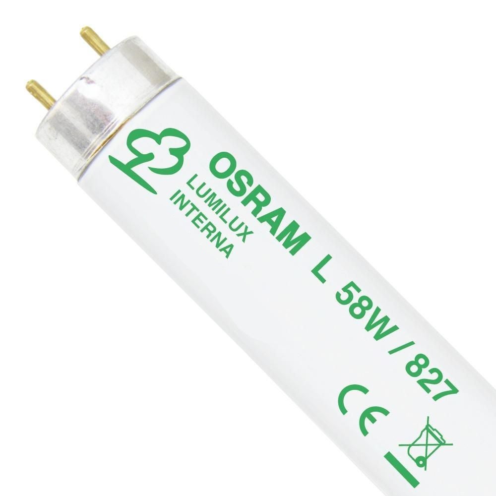 Tube Fluorescent OSRAM Lumilux T8 18W 830 - Blanc Chaud 3000K, Longue Durée De Vie 50 000h, Douille G13, Neuf