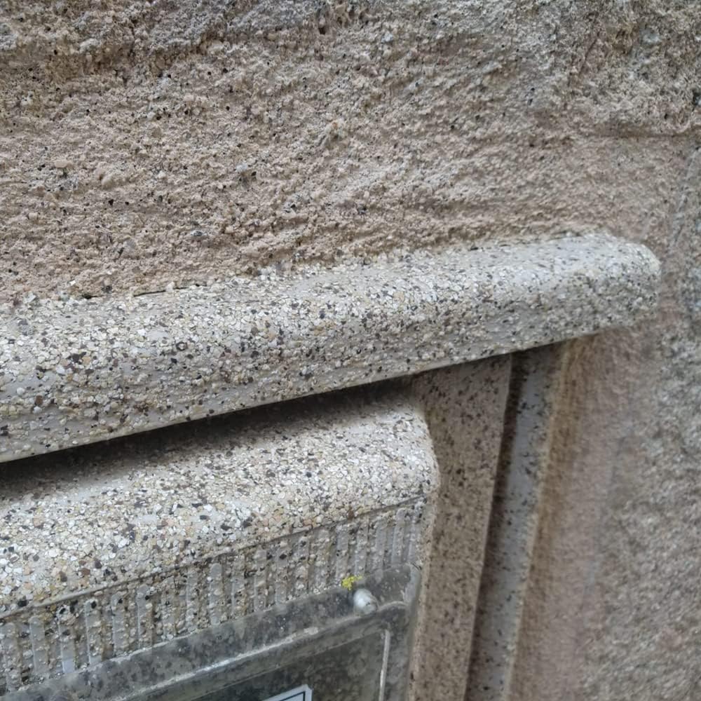 Pittura effetto pietra: Polipiedra Sopgal (5+1kg - Pietra Chiara) - Rivestimento impermeabilizzante per esterni con finitura pietra naturale - 6