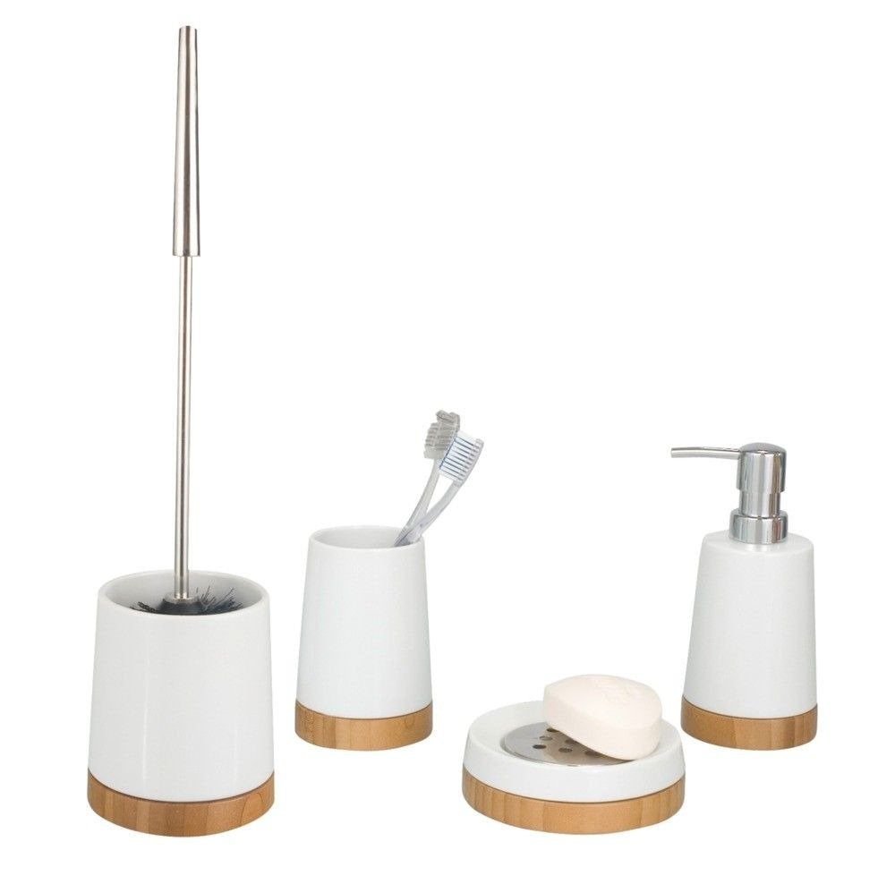 Wenko 17675100 toothbrush cup, Bamboo - ceramic, WENKO - 4