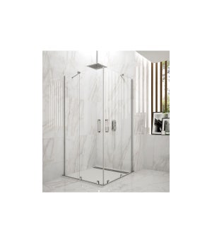 Box Doccia Semicircolare 70x70 Cm - Cabina A Soffietto Con Apertura Laterale, Bianco | Reversibile Destra/Sinistra - Foto 8