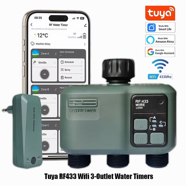 Diivoo Minuterie d'arrosage Programmable, minuterie d'arrosage goutte à goutte de robinet avec tuyau d'irrigation automatique de jardin acheter à prix bas - livraison gratuite, avis réels avec des photos