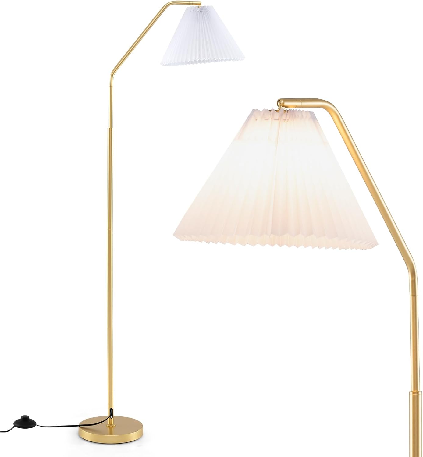 AManLife Lampadaire Sur Pied Salon 160cm Métal - 27W 2500LM 3 Couleurs 5 Niveaux - Lampe Avec Télécommande Et Ampoule