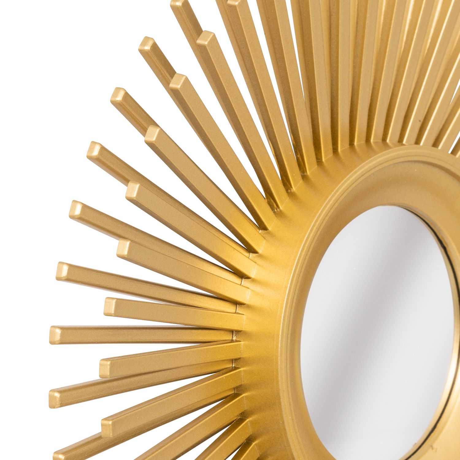 Lot de 3 miroirs Soleil - Diam. 25 cm - Doré - 7