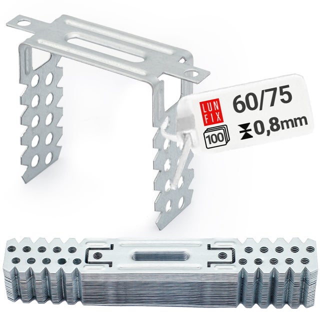 Wieszak do sufitów podwieszanych płaski 60x75 0,8 mm 100szt.