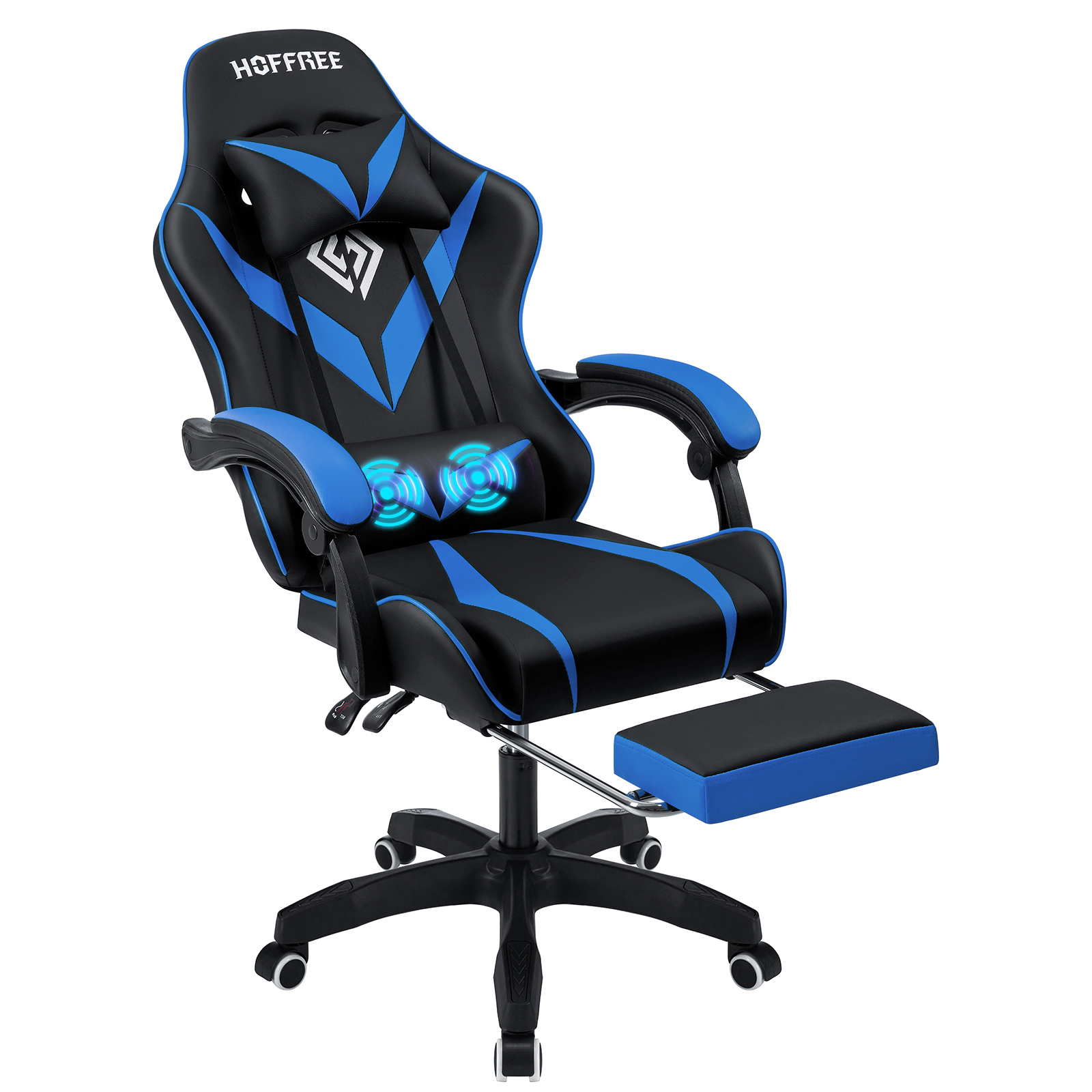 JUMMICO XL Chaise De Gaming Ergonomique Avec Support Lombaire