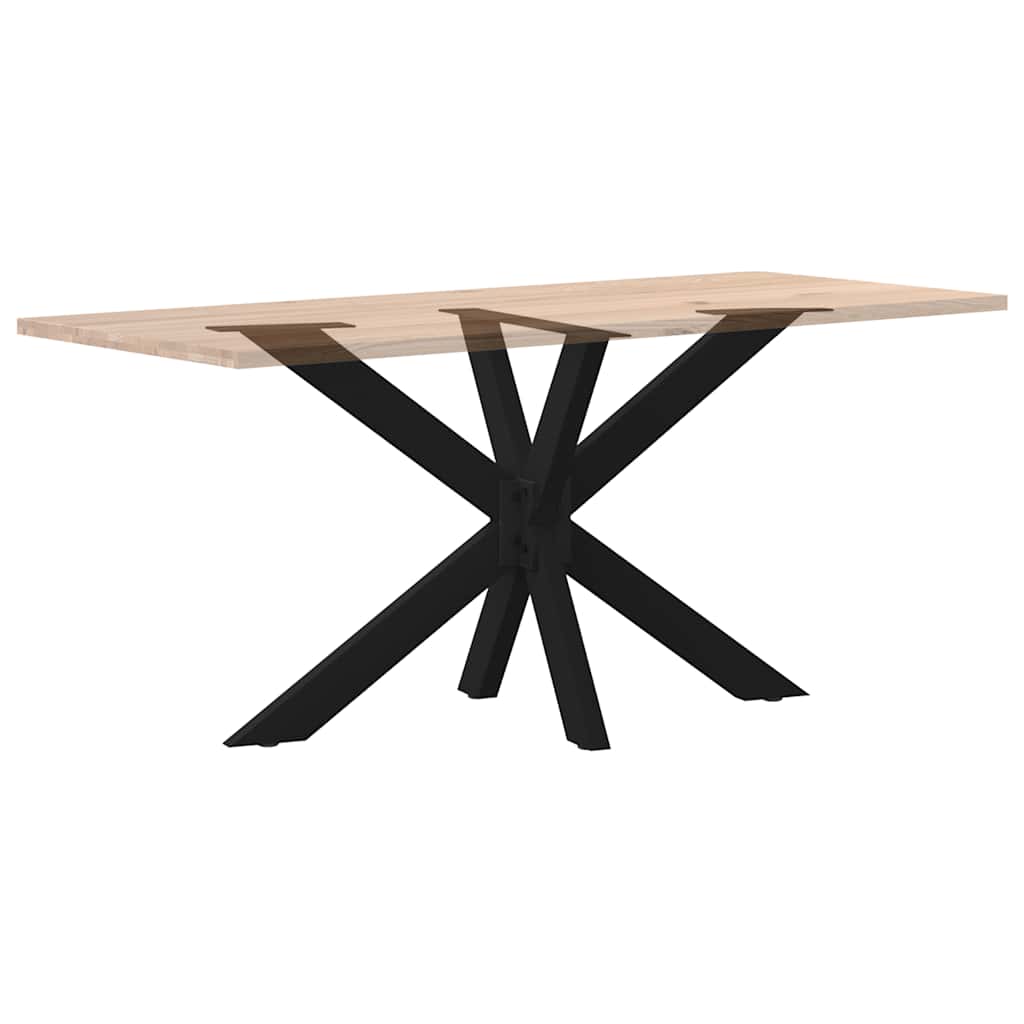 Perna de mesa de jantar preta em forma de aranha 120x68x(72-73) cm aço - COMFORTXL - 6