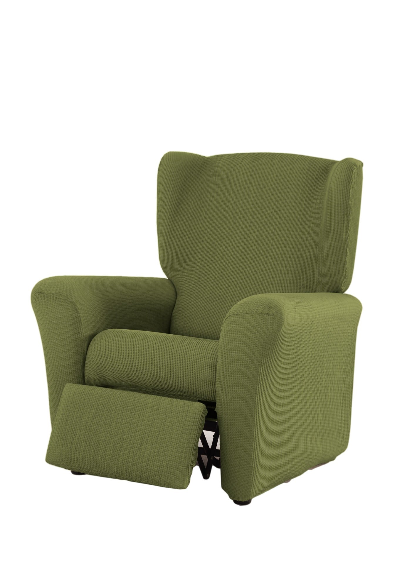 Estoralis Berta Elastische Fauteuil Cover - Blauw - Past Op 70-110 Cm Stoelen