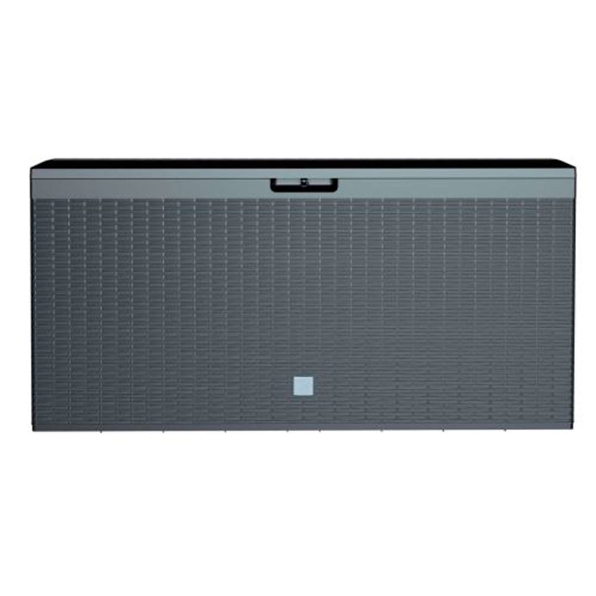 Baúl de jardín exterior 290L Antracita 114x47x59,4 cm - 2