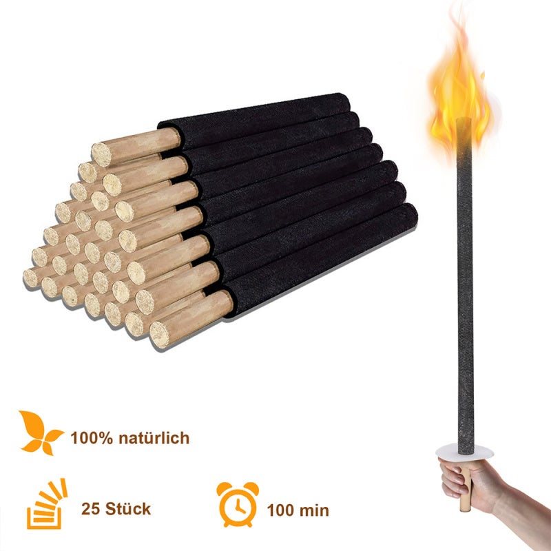 Latarki solarne, latarki ogrodowe, wysokiej jakości, profesjonalne, woskowe, pochodnie, Deko 90 min., 150x