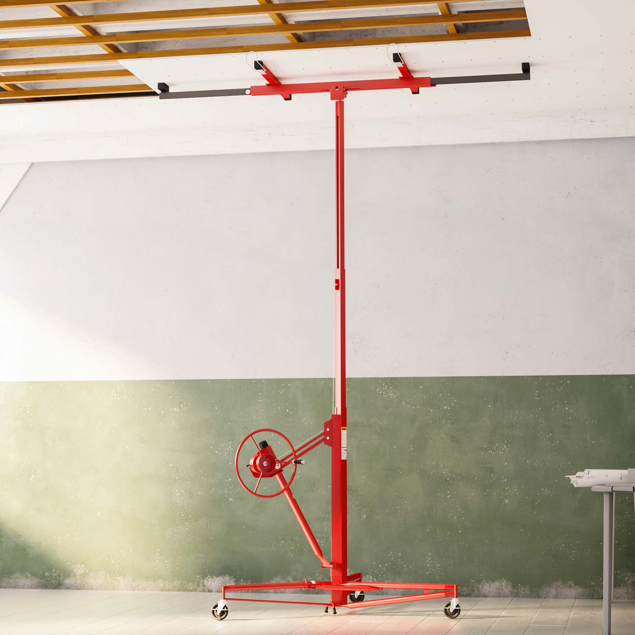 KIT Lève-panneaux XXL Panneaux placoplâtre avec Extension rallonge 140 cm - Hauteur 140-350cm / Charge max 68 kg / Angle d'inclinaison 60°… Wiltec - 8