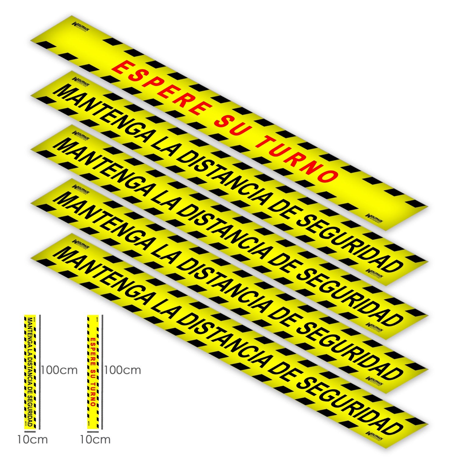 Nastro Per Pavimento Distanziamento Sociale 50mm X 33m - Segnalazione Distanza Di Sicurezza, Marcwell Pacplan - Foto 5