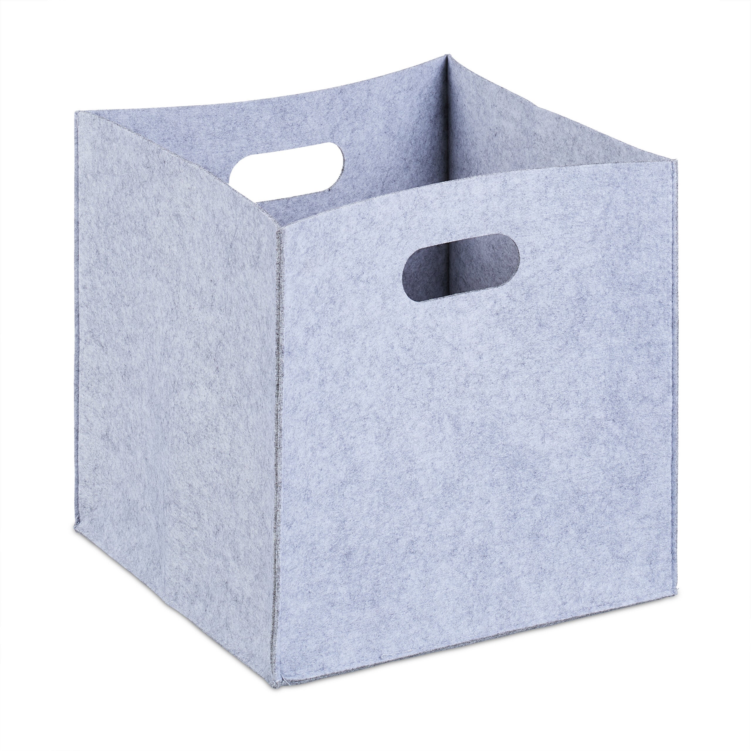 Sac En Feutre Pliable Gris Clair - 50 X 25 X 25 Cm, Grande Capacité - Pour Bois De Cheminée, Courses, Rangement