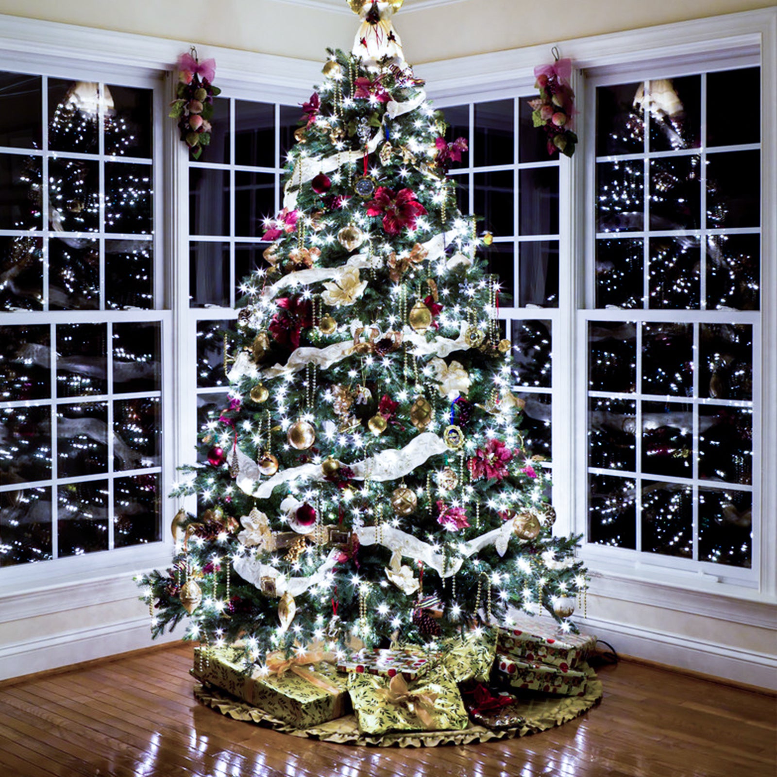 LED Guirlande Lumineuse 200M 1000LED Noël 8 modes IP44 Etanche Extérieur Intérieur Jardin Lumineux Décoration Carnaval Mariage Déco blanc Froid - 6