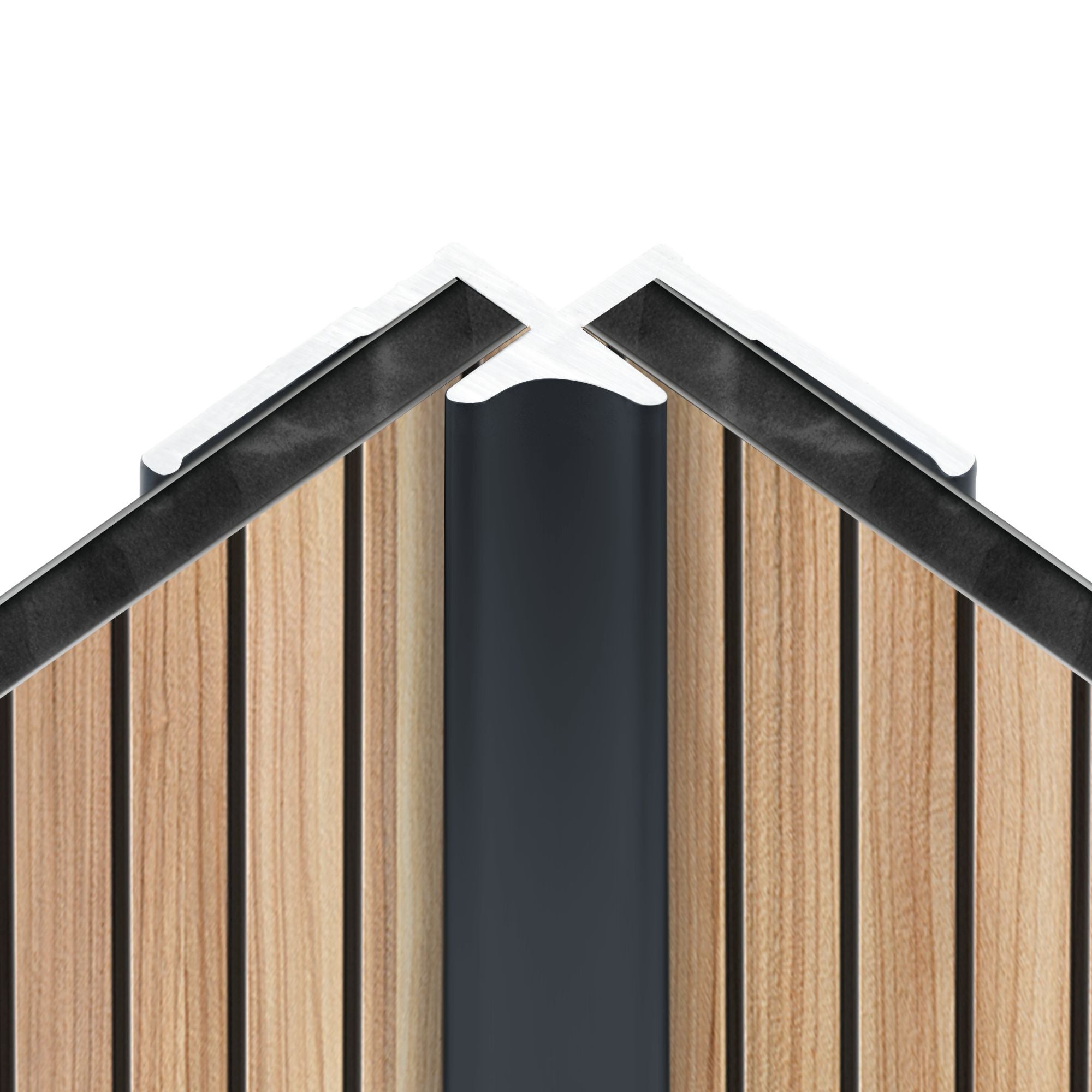 Schulte profilé d'angle intérieur, H.255 x l.2,3 cm, pour panneau mural de douche, DécoDesign, aluminium,&nbsp;anthracite - 3