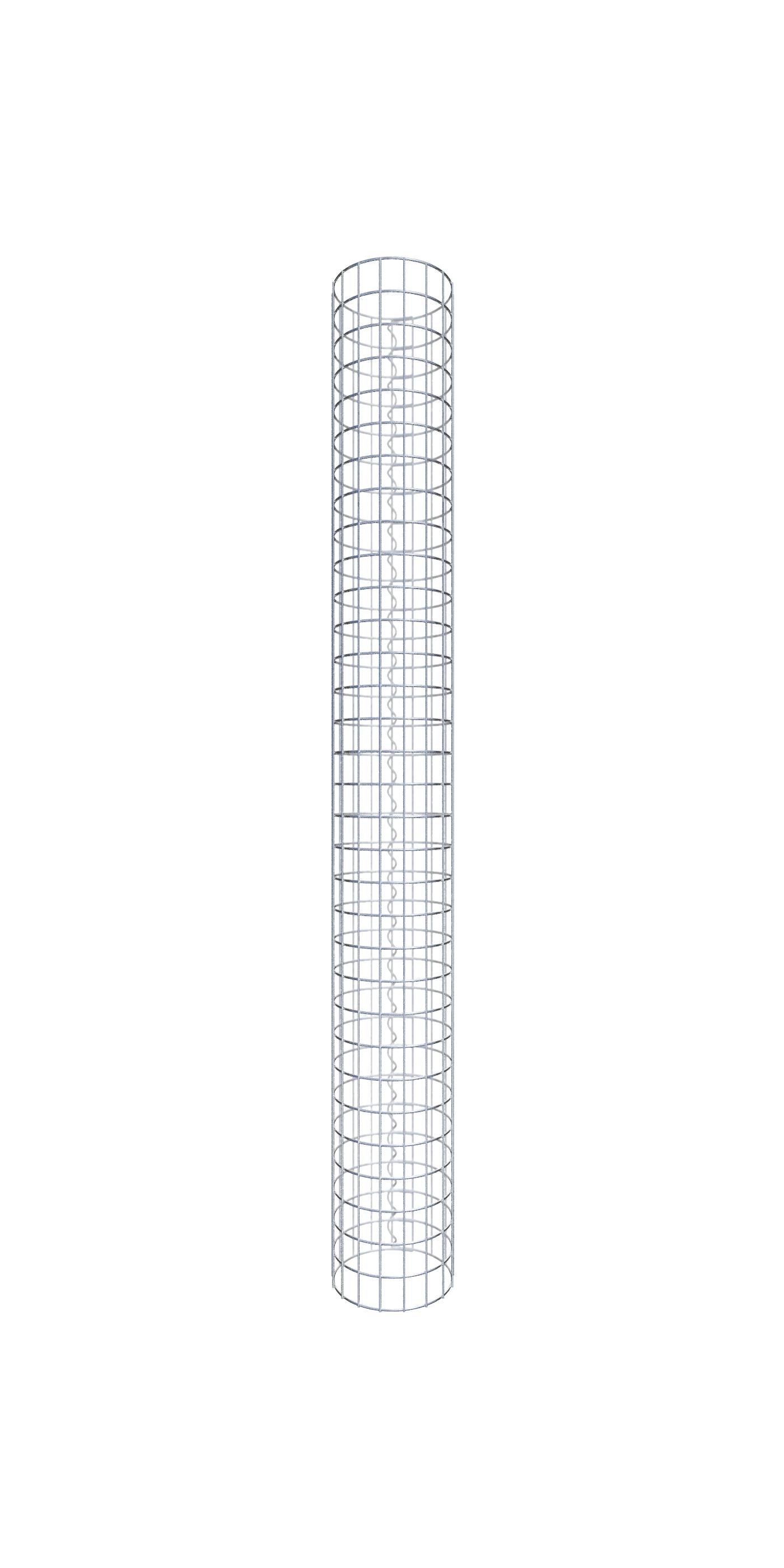 Kolumna gabionowa średnica 27 cm MW 5 x 5 cm okrągła - wysokość: 160 cm