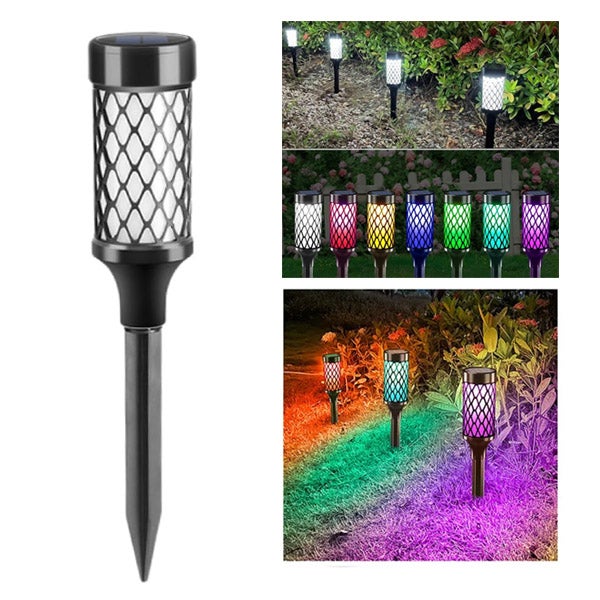 Energooszczędny reflektor słoneczny lampa ogrodowa LED z automatycznym włączaniem wyłączaniem kolorowe światło ciepłe światło oświetlenie zewnętrzne