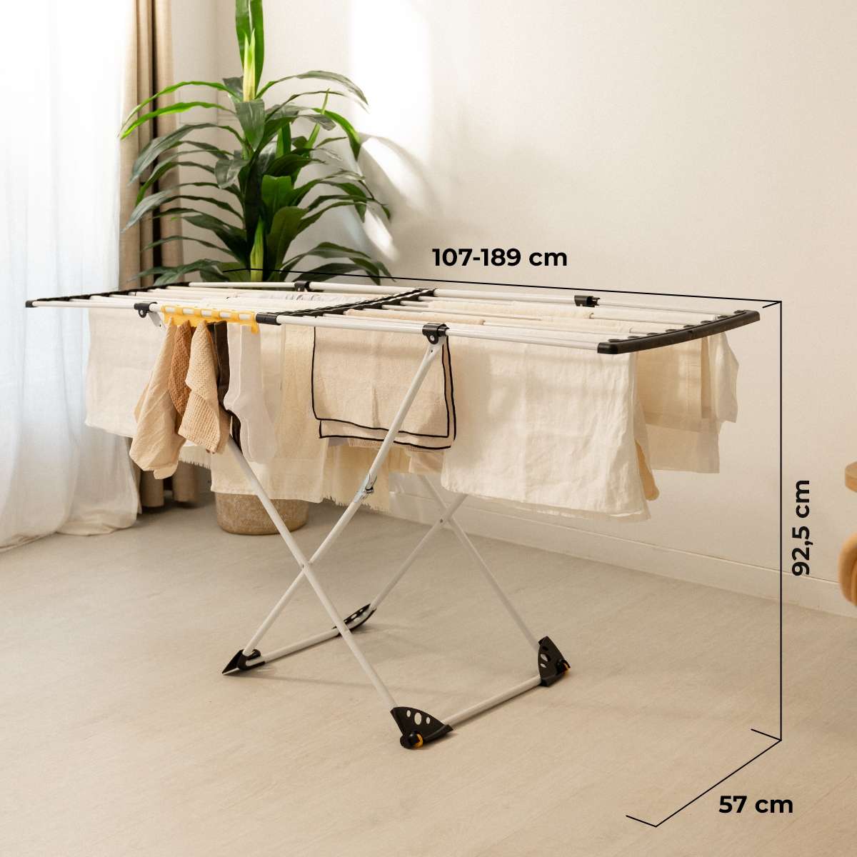 Newlux Estendal Expansion V25 Branco dobrável 189x57x92,5 cm extensível – 21 m - 2
