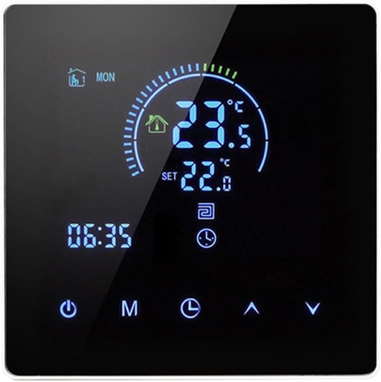 Inteligentny termostat WiFi, regulator temperatury elektrycznego ogrzewania podłogowego, programowalny tygodniowo, zdalne sterowanie, ekran dotykowy