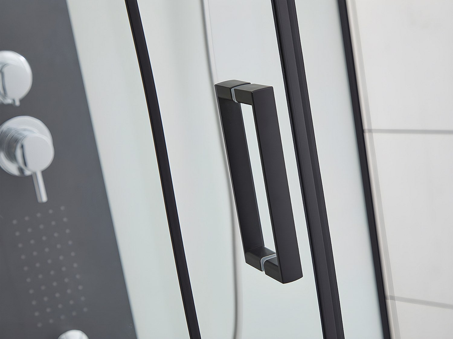 Cabine de douche hydromassante - 2 zones de jets de massage - L120 x P80 x H215 cm - Pluie tropicale et douchette - PRIMEA - 5