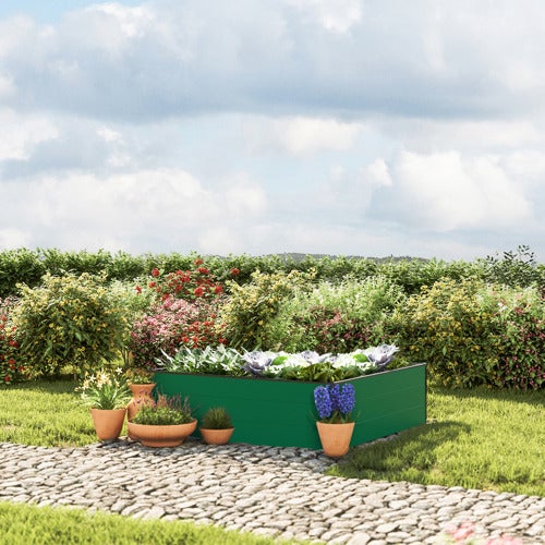 119 x 119 x 39 cm Grządka podwyższona, zielony