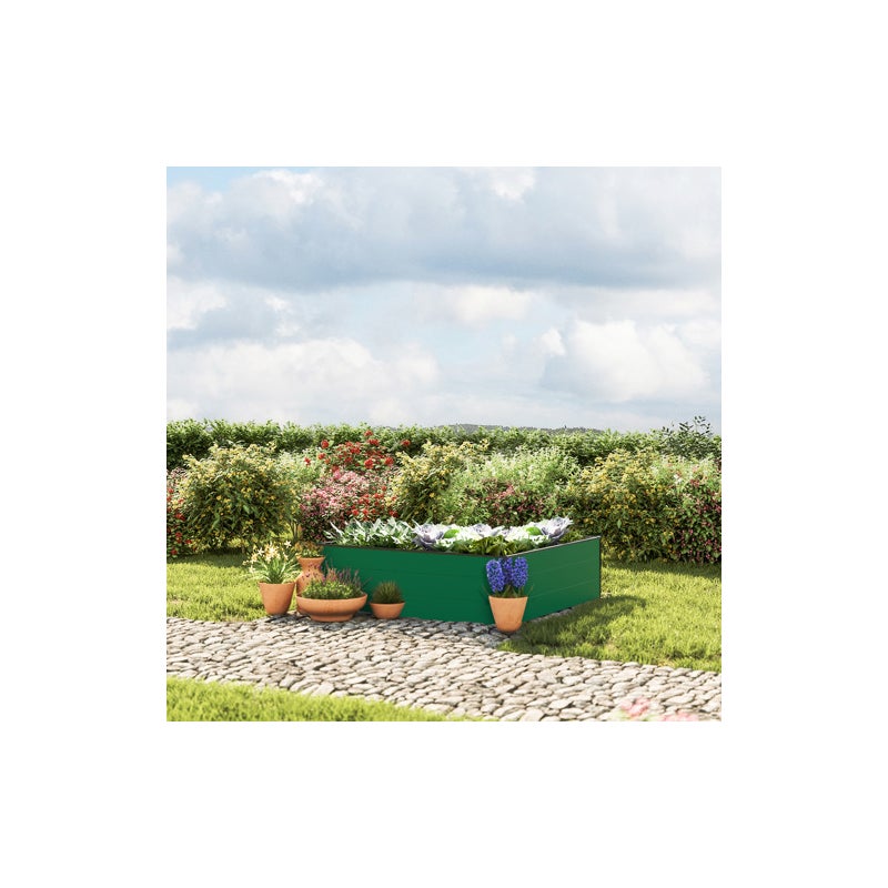 119 x 119 x 39 cm Grządka podwyższona, zielony