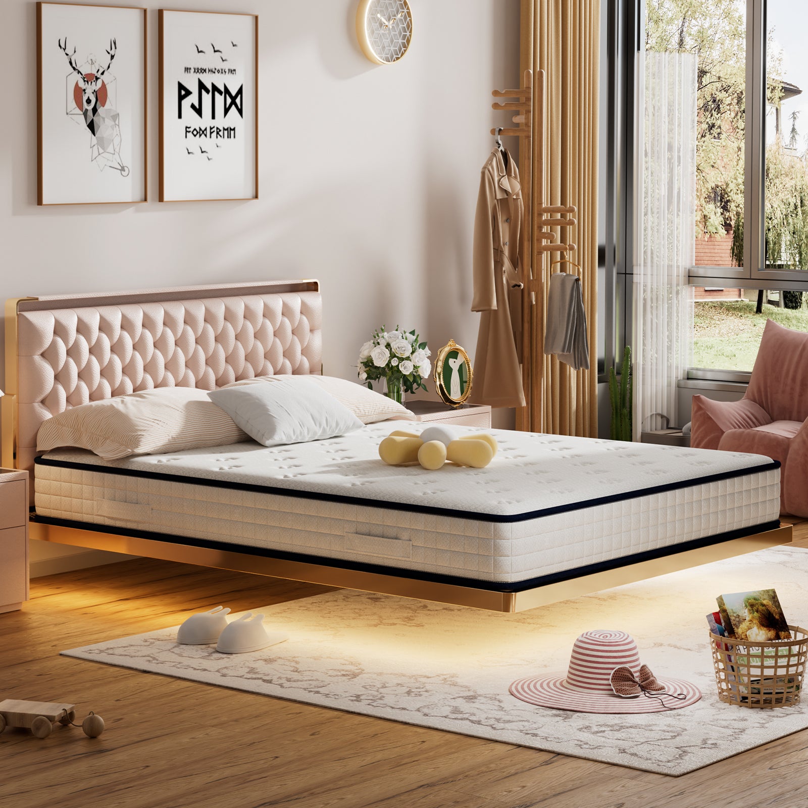 DEWINNER Matelas en mousse 90x190cm, Épaisseur 22 cm - 2