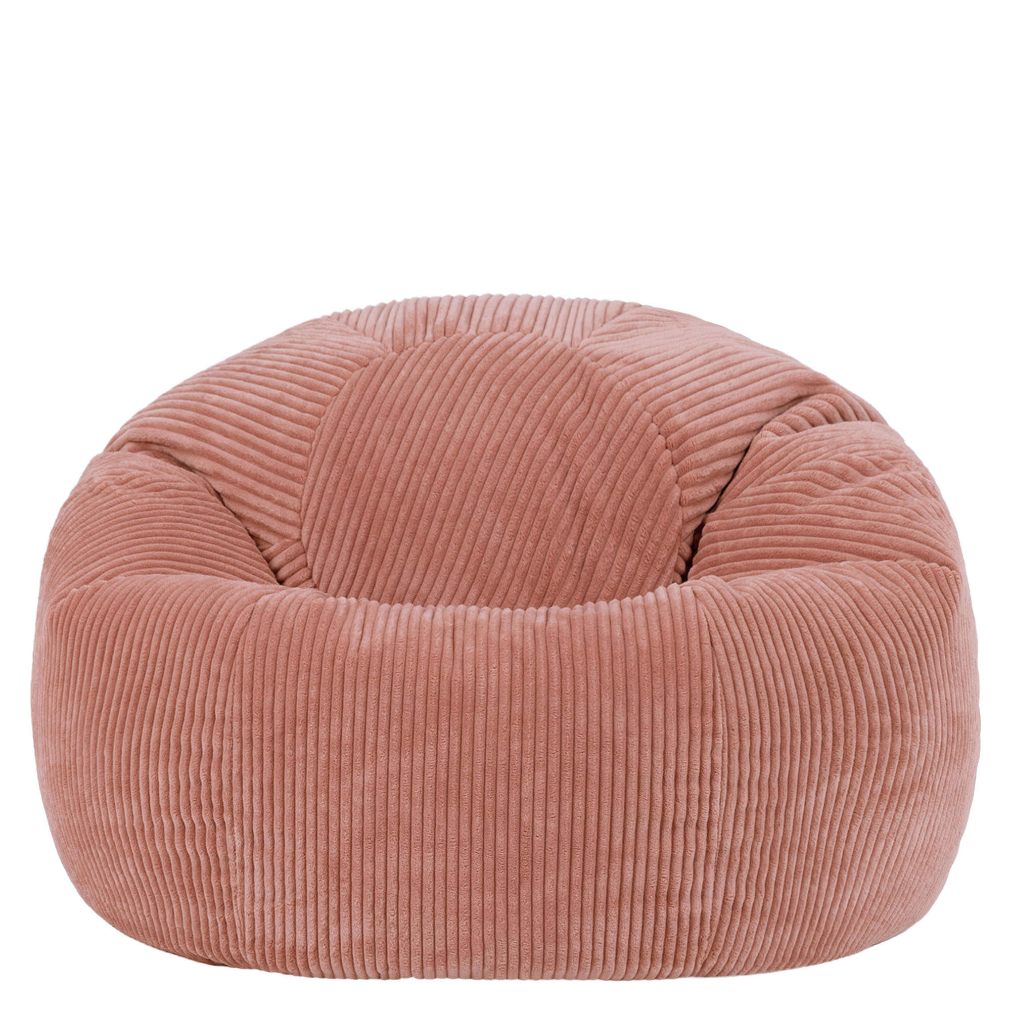Pouf fauteuil Icon velours côtelé rose, salon, chambre, 85x85cm, Made in Allemagne, Oeko-Tex® - 4
