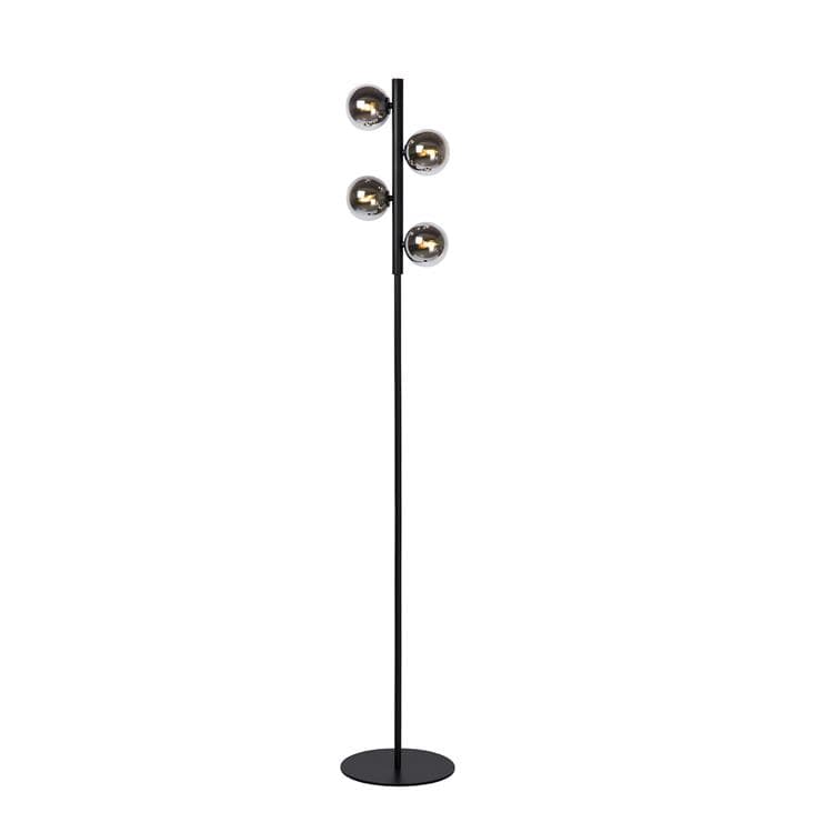 Lampa podłogowa stojąca Tycho czarna 4xG9x28W wym: 154 x 25 x 22,5 cm metal Lucide