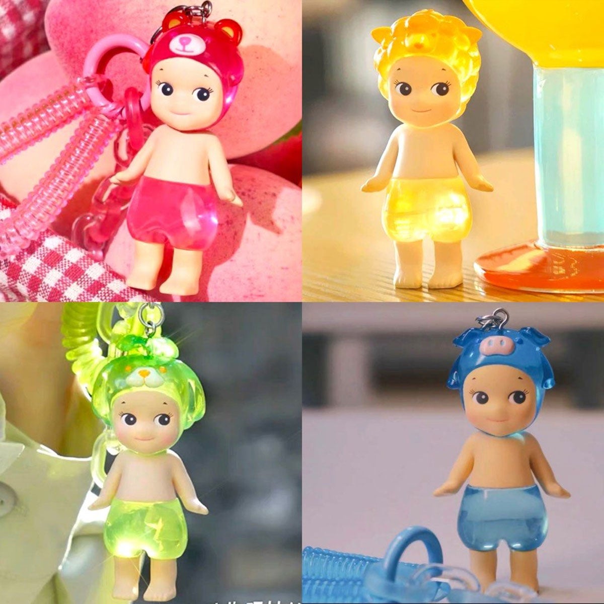 Figurines Ange Collection Surprise - Porte-Clés Mignon Résine Avec Accessoires Personnalisés