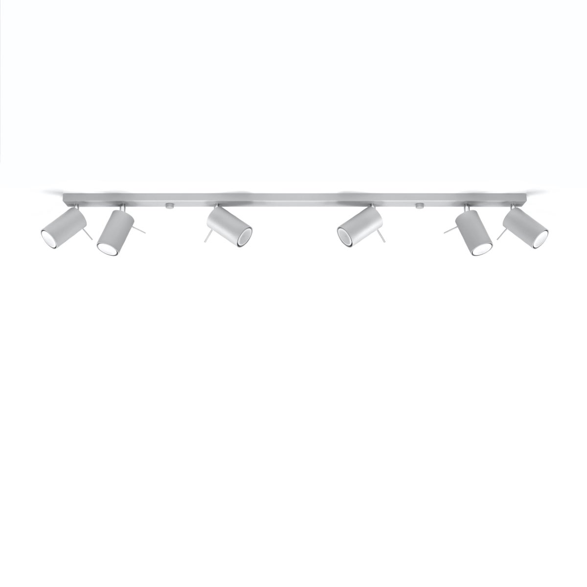 Plafon BRIIX 6L szary LED 4000K - 118x6x16cm Sollux