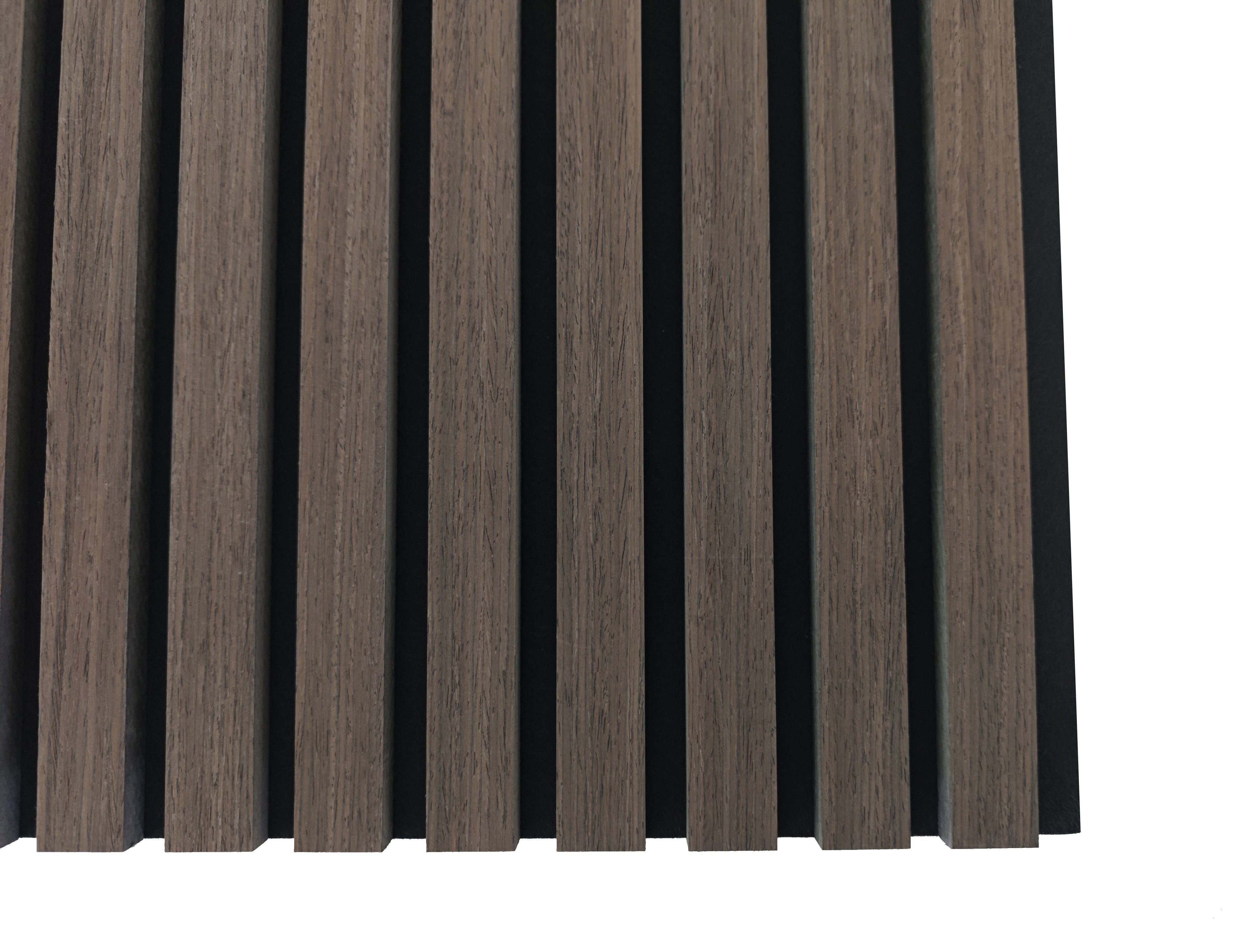 Lot de 3 Panneaux Muraux Décoratifs Acoustiques Bois MDF 240x60cm Noyer AntiBruit, Facile à Poser - 6