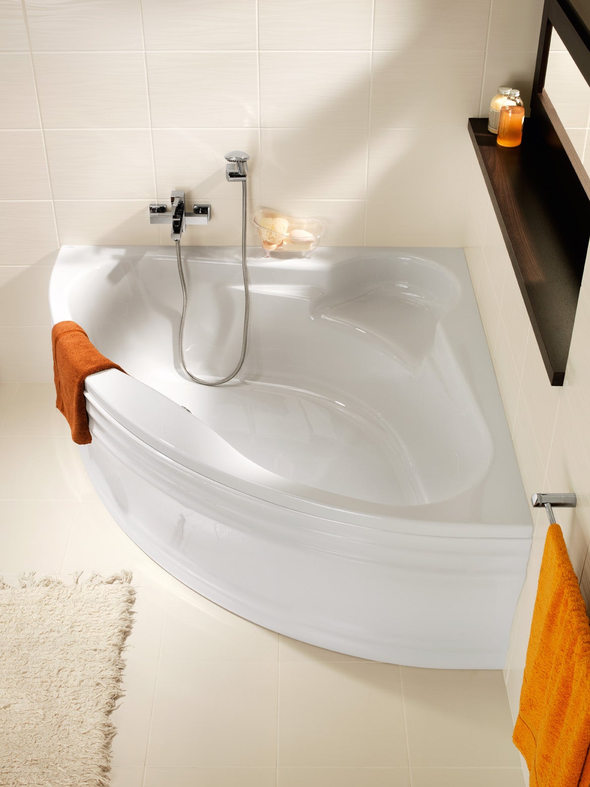 Pack baignoire d'angle VENUS 140x140 avec tablier - 6