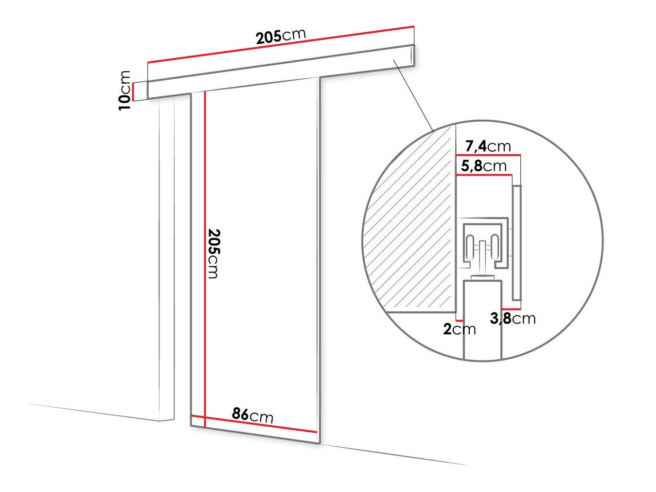 Porte coulissante Closico Materia II - 3