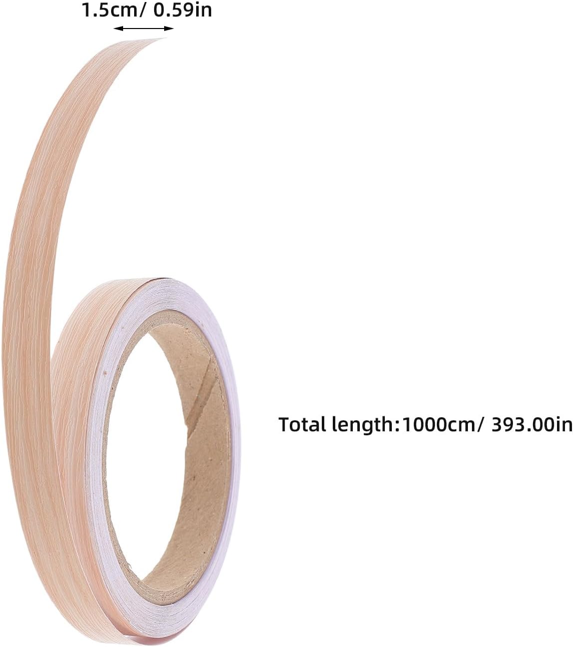 Bande de Chant Auto-Adhésive Imitation Bois de Pin 1.5 CM X 10 M Ruban Adhésif Décoratif pour Meubles et Armoires Bordures - 2
