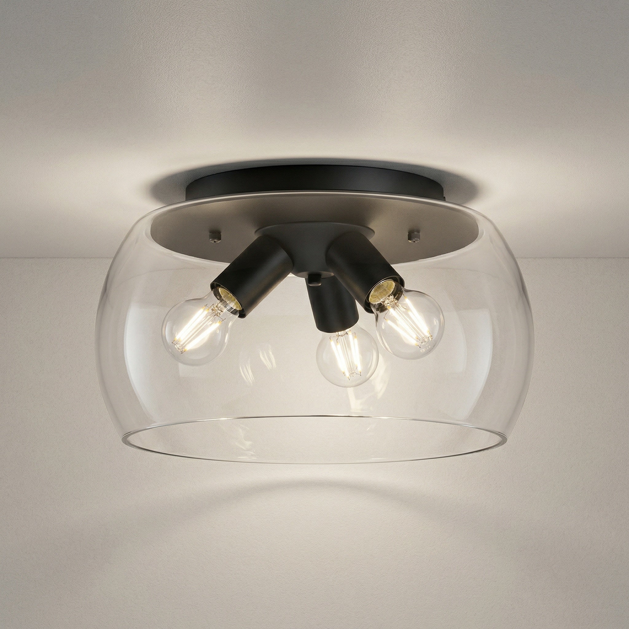 Lampa sufitowa Ursula czarna-kolor dymny 3xE27x40W metal wym:24x40x40cm IP20 Rabalux