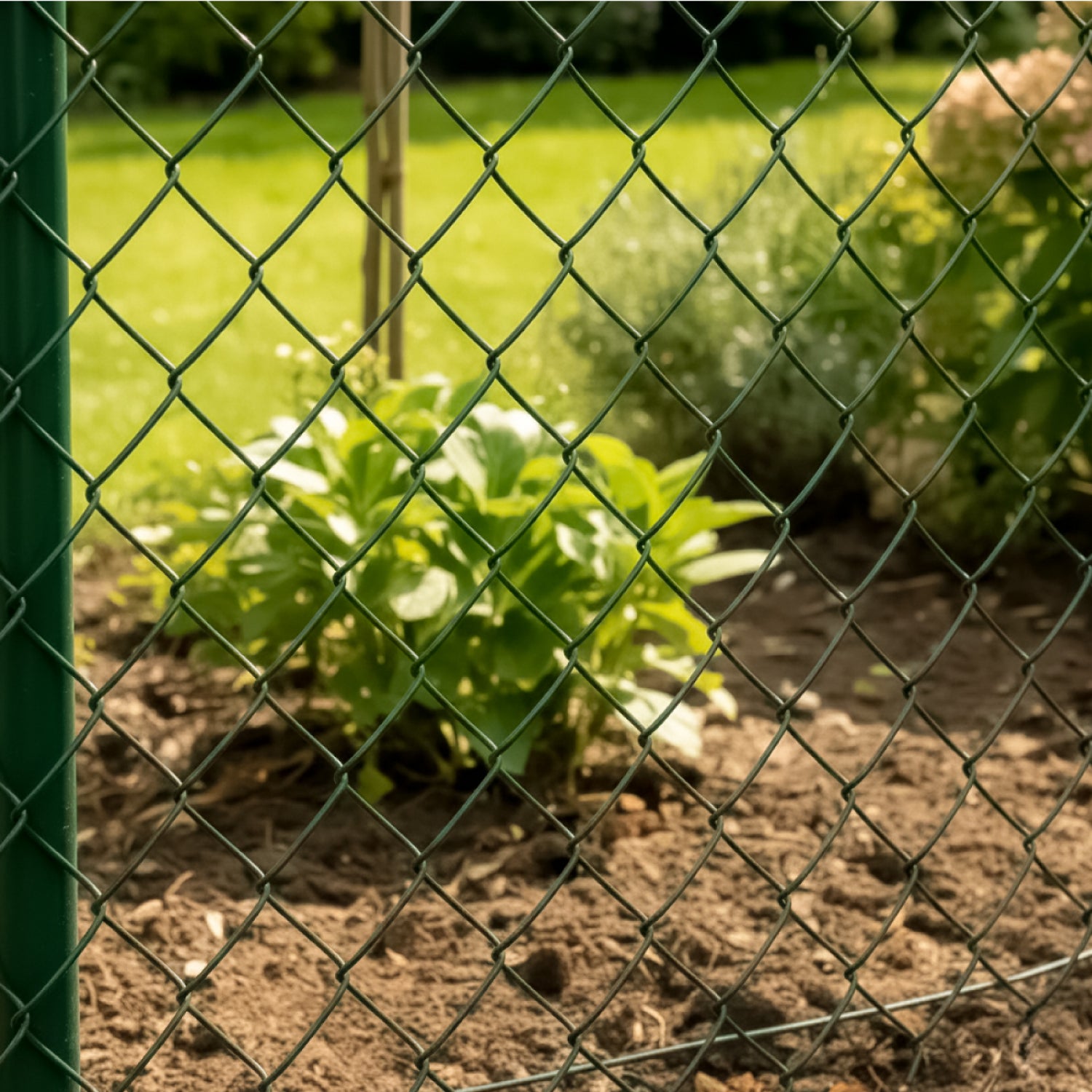 Grillage simple torsion plastifié pour clôture de jardin - 20 m x 1.5 m - Maille 5 x 5 cm - Diam 2.1 mm - Vert - Linxor - 5