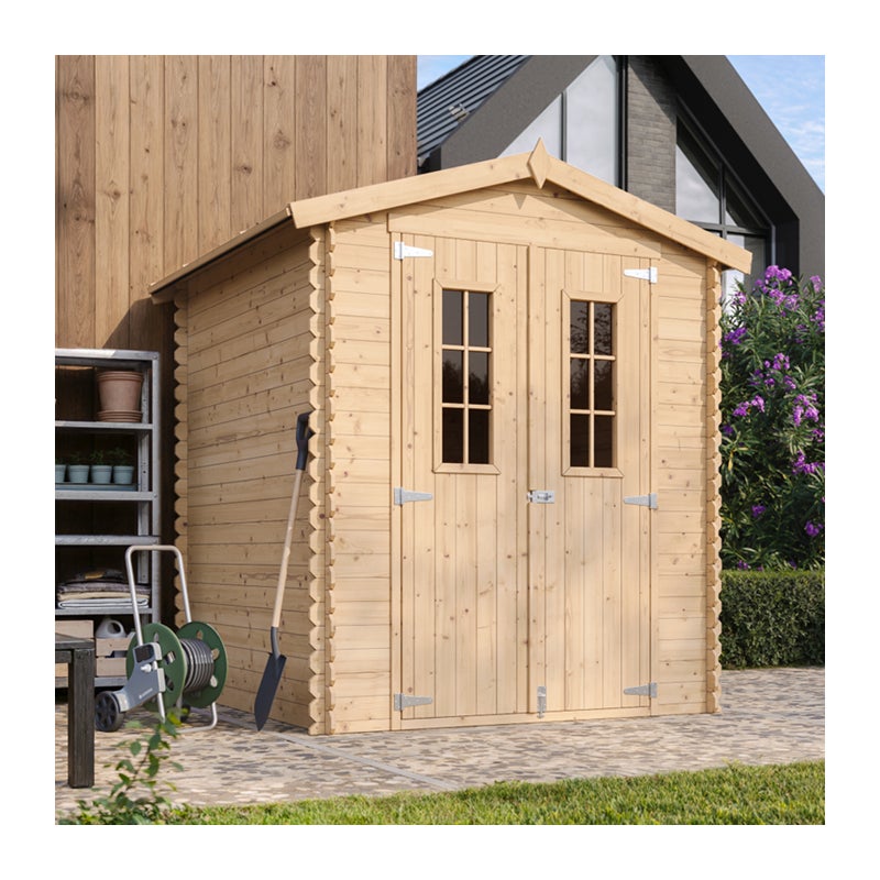 Drewniana Szopa Ogrodowa z podłogą 180 x 180 x 218 - 2,82 m2 - TIMBELA M320C+M320G