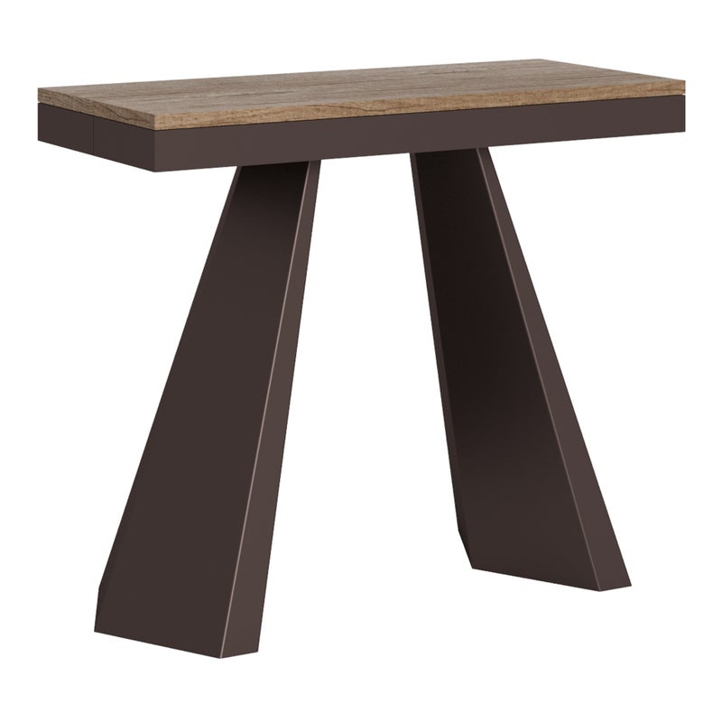 Rozkładany stół konsolowy 90x40/300 cm Diamante Evolution Dąb Nature Bear rama