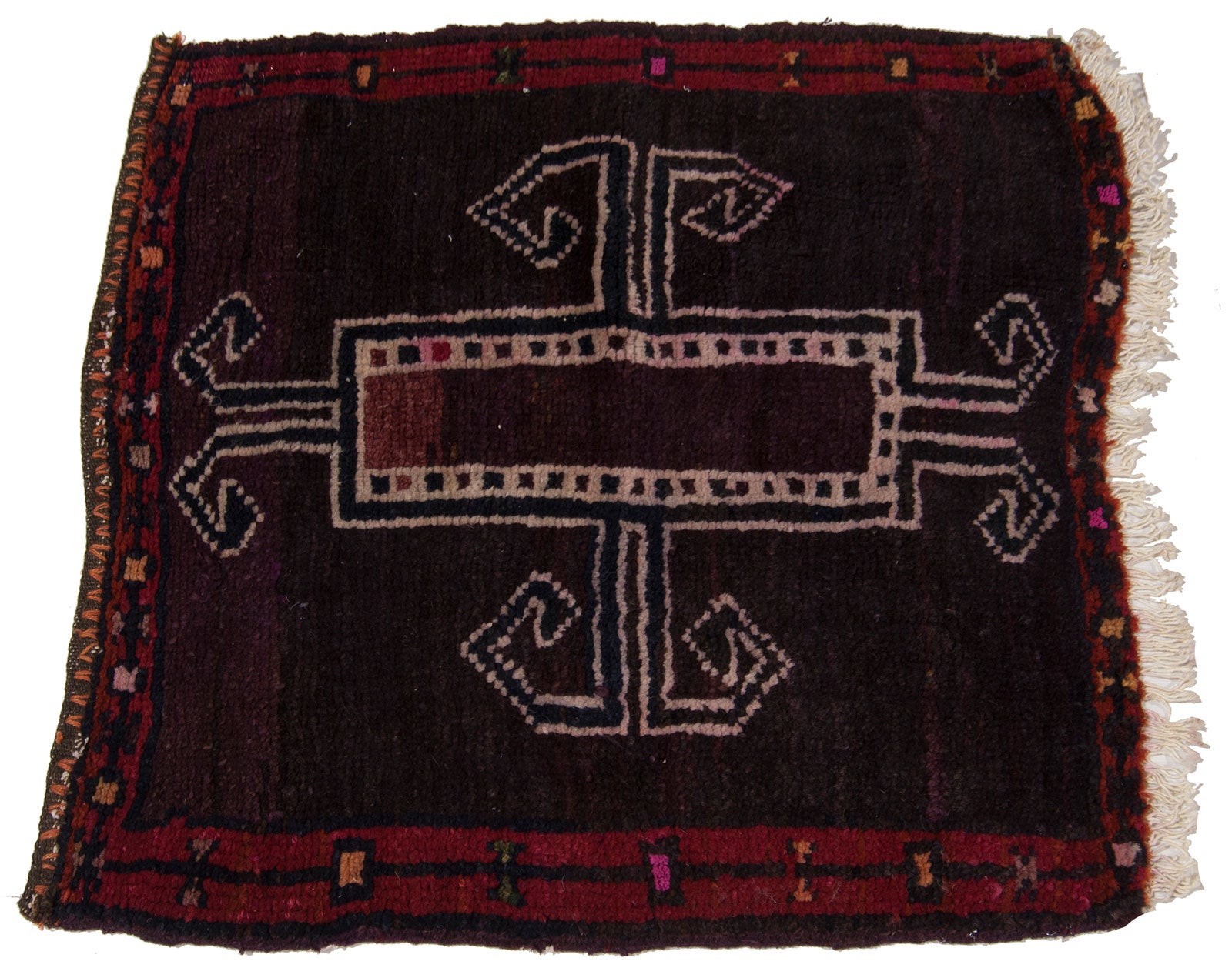 Oryginalny ręcznie robiony orientalny dywan, wymiary: 63x63 cm z certyfikatem autentyczności