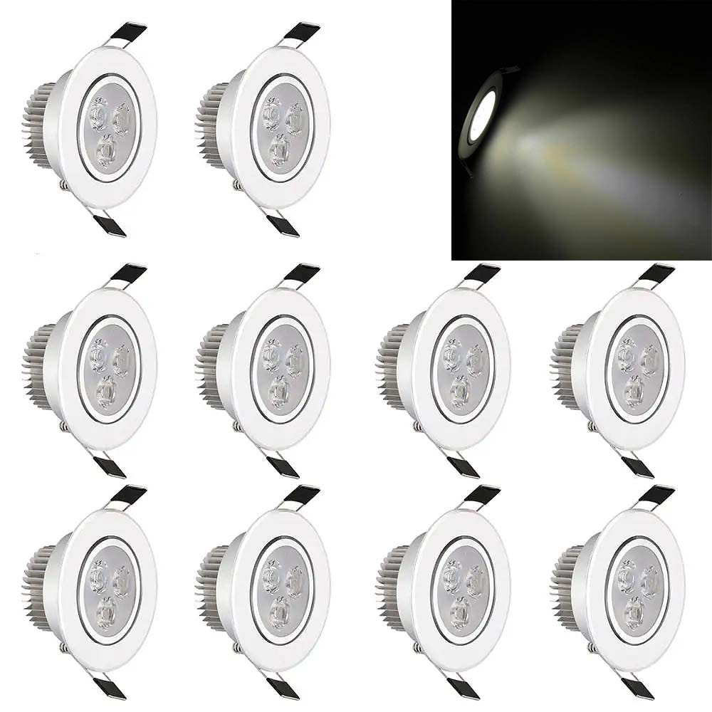 Faretto Da Incasso Quadrato Piatto 35mm 230V Con Modulo LED 5W 3000K - Foto 6