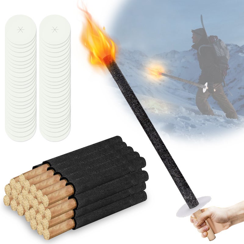 Latarka ogrodowa, lampa naftowa do użytku na zewnątrz, zestaw 50 szt., 60 cm, 90 min